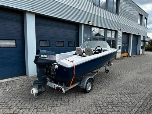 60PK autolube speedboot incl PEGA trailer, Watersport en Boten, Speedboten, Gebruikt, 3 tot 6 meter, Benzine, Minder dan 70 pk