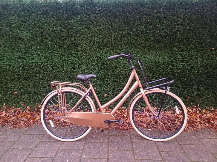 omafiets 28 inch met voordrager,FACTUUR,  GARANTIE, Fietsen en Brommers, Fietsen | Dames | Omafietsen, Zo goed als nieuw, 56 cm of meer
