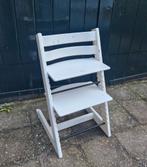 Stokke Tripp Trapp Kinderstoel - Wit, Kinderen en Baby's, Kinderstoelen, Ophalen, Gebruikt, Meegroeistoel, Gordel(s)