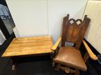 Antieken klooster / thee tafel en stoel, Antiek en Kunst, Ophalen