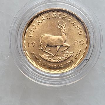 1/10 ounce gouden krugerrand  beschikbaar voor biedingen