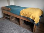Eenpersoons bed steigerhout, 90 cm, 210 cm, Eenpersoons, Bruin