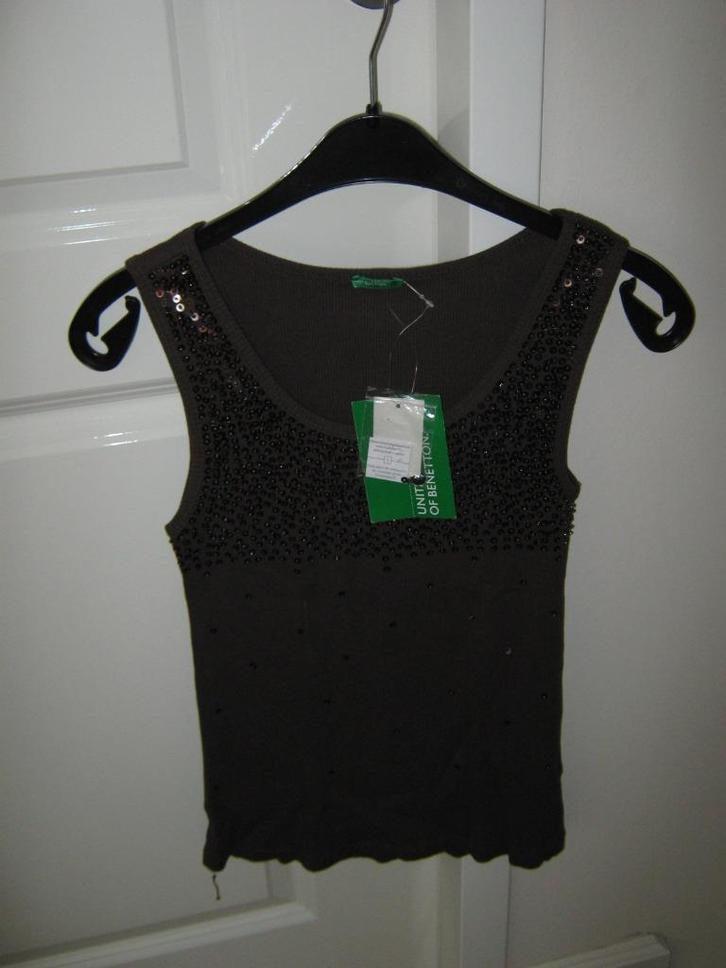 Top nieuw Benetton bruin, Kleding | Dames, Tops, Nieuw, Maat 34 (XS) of kleiner, Bruin, Zonder mouw, Ophalen