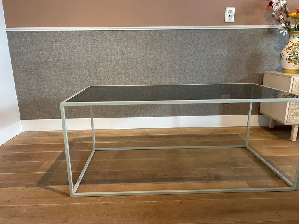 Design salontafel, 100 tot 150 cm, Design, Zo goed als nieuw, Glas