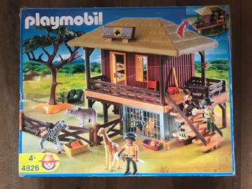 Playmobil 4826 – Safari Verzorgingspost – in originele doos beschikbaar voor biedingen