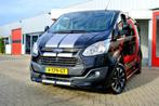 Ford Transit Custom 290 2.0 TDCI 170pk L2H1 Sport 3-pers Aut, Auto's, Bestelauto's, Euro 6, 4 cilinders, Zwart, Bedrijf