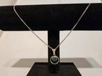 Zilveren Ketting met Groene Steen, Ophalen of Verzenden, Zo goed als nieuw, Met edelsteen, Groen
