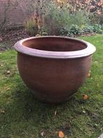 Grote stenen Bloempot terracotta? Buitenpot, Ophalen, Gebruikt, 40 cm of meer, Rond