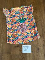 Orange stars ananas tshirt shirt als nieuw maat 134, Kinderen en Baby's, Kinderkleding | Maat 134, Meisje, Ophalen of Verzenden