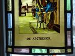 Antiek Glas in lood De apotheker glas in lood circa 1900, Antiek en Kunst, Antiek | Glas en Kristal, Ophalen of Verzenden
