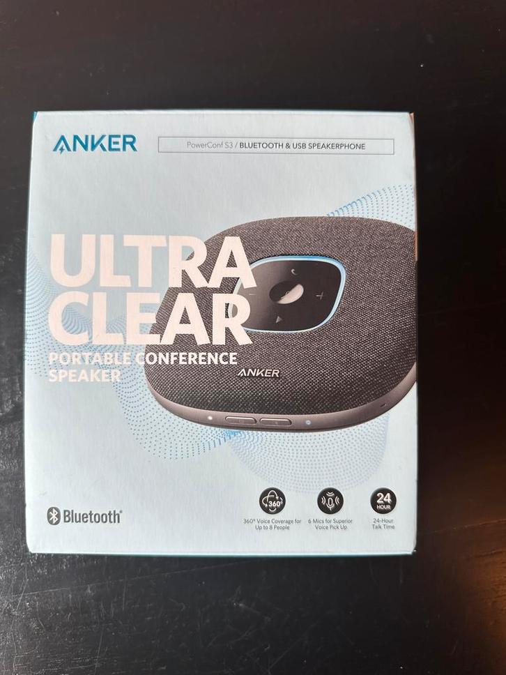Anker PowerConf S3 Ultra Clear Draagbare Speaker, Audio, Tv en Foto, Luidsprekers, Nieuw, Overige typen, Minder dan 60 watt, Overige merken