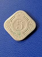1936 vierkante stuiver Wilhelmina, Verzenden, Koningin Wilhelmina, 5 cent, Losse munt