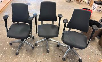 3x BMA Axia office Bureaustoel - Zwart - Ergonomisch beschikbaar voor biedingen
