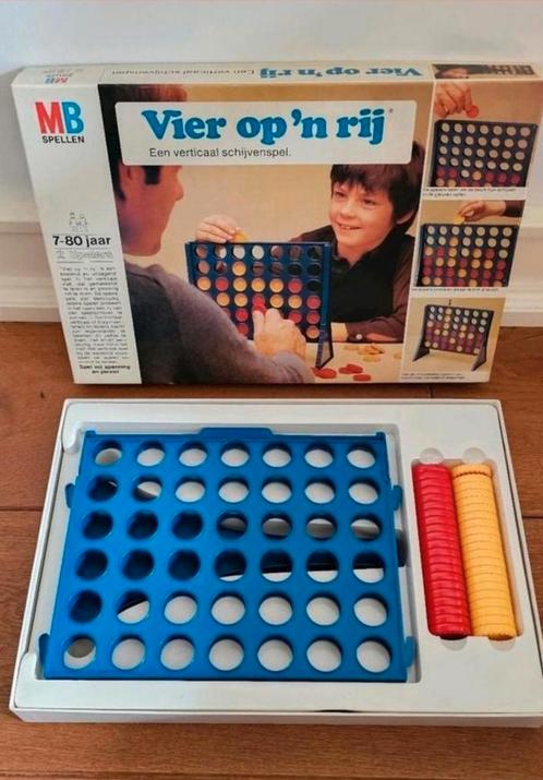 Vier op 'n rij- MB Spellen- Vintage 1976- spel als nieuw!, Hobby en Vrije tijd, Gezelschapsspellen | Bordspellen, Zo goed als nieuw