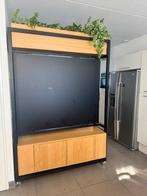 Rolbare room divider met plantenbak en opbergruimte, Ophalen, Zo goed als nieuw