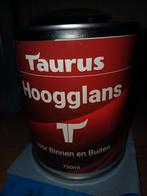 Antraciet verf, hoogglans, 4 blikken, Doe-het-zelf en Verbouw, Verf, Beits en Lak, Ophalen, Overige kleuren, Nieuw, Verf