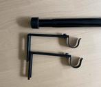 Ikea gordijnstang met beugels zwart, Ophalen, Zo goed als nieuw, Zwart