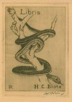 3249 Ex Libris Nederland : Joan Francois Obbes, 1936, Antiek en Kunst, Kunst | Etsen en Gravures, Verzenden