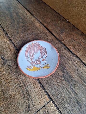 Vintage Wandbordje Meisje, Jaren '50/'60 beschikbaar voor biedingen