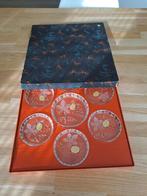 Vintage onderzetters Walther glas als nieuw in doos, Antiek en Kunst, Ophalen of Verzenden