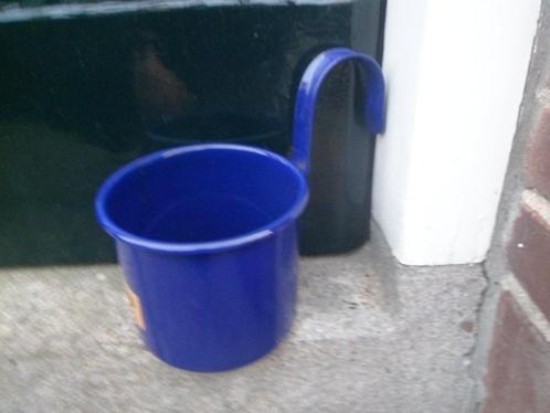 Emaillen maatkan donkerblauw kan met oor donker blauw email, Antiek en Kunst, Antiek | Emaille, Ophalen of Verzenden