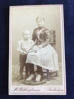 CDV, Zus/Broer, M. Büttinghausen, Amsterdam, Carte de Visite, Ophalen of Verzenden, Voor 1940, Gebruikt, Foto
