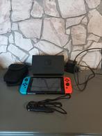 Nintendo Switch + Reiskoffer, Ophalen of Verzenden, Zo goed als nieuw, Met 1 controller, Switch Original