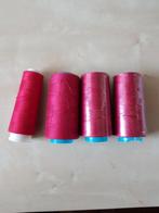 Rood lockgaren - 4 stuks, Hobby en Vrije tijd, Naaien en Fournituren, Ophalen of Verzenden, Gebruikt, Garen of Naald(en)