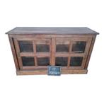 India Dressoir - GOEDKOOP - met en zonder glas - Gekleurd !!, Huis en Inrichting, Kasten | Dressoirs, 100 tot 150 cm, Met klep(pen)