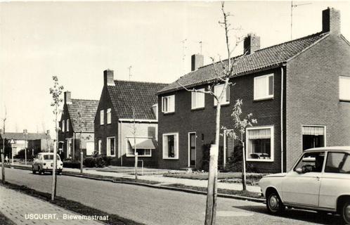 Usquert, Biewemastraat - ongelopen, Verzamelen, Ansichtkaarten | Nederland, Ongelopen, Utrecht, 1940 tot 1960, Ophalen of Verzenden