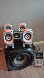Logitech digitaal speakersysteem Z-5500 5.1 surround sound, Ophalen of Verzenden, Gebruikt, Logitech, Creative