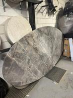 Ovaal eettafelblad marmer - Fior di Bosco 260x130 - MOET WEG, Ophalen, Overige materialen, Gebruikt, 100 tot 150 cm