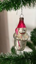 Oude Kerstbal, Sneeuwpop met veger., Diversen, Kerst, Ophalen of Verzenden, Zo goed als nieuw