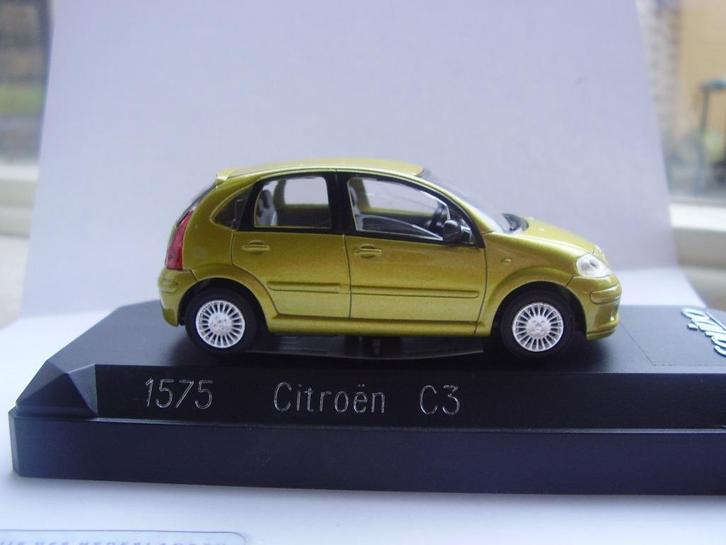 Citroën C3 goudkleurig, Hobby en Vrije tijd, Modelauto's | Overige schalen, Nieuw, Auto, Ophalen of Verzenden