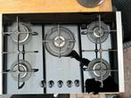 Pelgrim gasfornuis gaskookplaat 5-pits zwart, Witgoed en Apparatuur, Kookplaten, Ophalen, 4 kookzones, Zo goed als nieuw, Inbouw