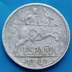 Spanje 10 centimos, Iberische ruiter - 1940, Postzegels en Munten, Munten | Europa | Niet-Euromunten, Losse munt, Overige landen