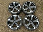 Japan JR velgen 18 inch 5x100 8J ET35+ 215/35/18 zomerbanden, Auto-onderdelen, Banden en Velgen, Ophalen, 18 inch, Velg(en), Japan Racing