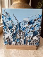 Handbeschilderd Tegel Schilderijtje Winter ByJ&S, Ophalen of Verzenden