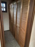 Mooie houten louvre deurtjes, Ophalen, Gebruikt, 80 tot 100 cm, Binnendeur