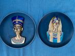 Borden Osiris Porcelain cleopatra en nefertiti, Ophalen of Verzenden
