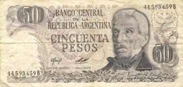 Bankbiljet - Argentinie - 50 pesos beschikbaar voor biedingen