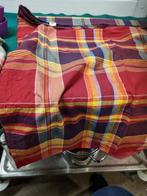 tafelkleed gekleurd geblokt 146 x 160cm, Huis en Inrichting, Ophalen of Verzenden, 'T Olde Gre-j, Info@toldegrej.nl, Endepoelstraat 20f Didam