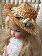 Antiek /oud Poppenhoedje van riet, Verzenden