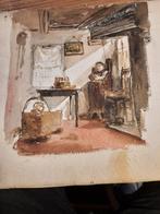 2 voorstudies schilderijen Hendrik Jacobus Burgers, Antiek en Kunst, Kunst | Schilderijen | Klassiek, Verzenden