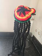 Rasta muts met rastahaar Carnaval of feestje!, Kleding | Heren, Ophalen, Zo goed als nieuw, Overige maten