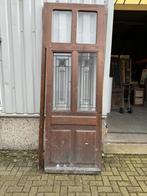 Prachtige massief eiken voordeur uit 1890, 80 tot 100 cm, Gebruikt, Buitendeur, 200 tot 215 cm