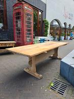 Antiek parijse kloostertafel | cafétafel | stamtafel 250cm, Gebruikt, Frans antiek, Niet te achterhalen, Niet te achterhalen