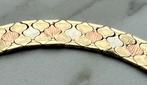 Tricolor gouden vintage schakelarmband, Sieraden, Tassen en Uiterlijk, Armbanden, Ophalen, Zo goed als nieuw, Goud