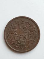 1/2 Cent 1934, Overige waardes, Ophalen of Verzenden, Koning Willem III, Losse munt