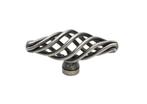 4x Kastknop “Twist” - Tin Look - 60mm. Nieuw., Nieuw, Overige typen, Rvs, Ophalen of Verzenden